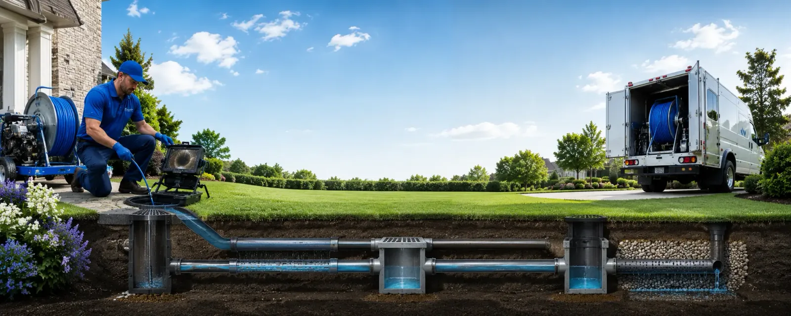 Outdoor drain cleaning information for Delavan, WI